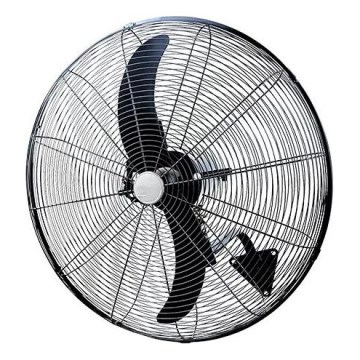 Nástenný ventilátor 180 W/230 V, priemer 66 cm, čierny + diaľkové ovládanie