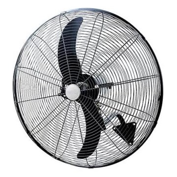 Nástenný ventilátor 200 W/230 V, priemer 76 cm, čierny, s diaľkovým ovládaním