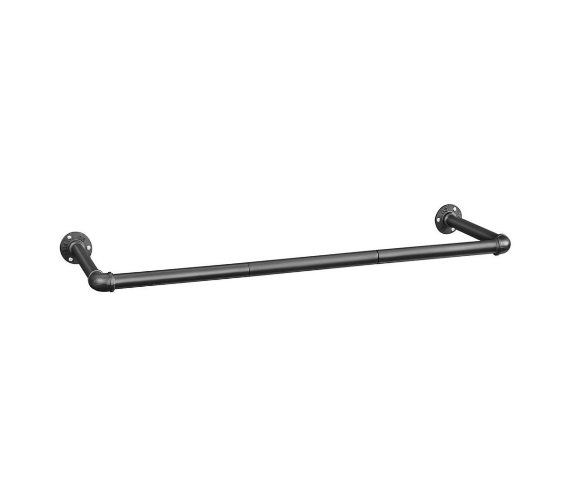 Nástenný vešiak na ramienka LINEA 92x7x30 cm čierny HSR67BK