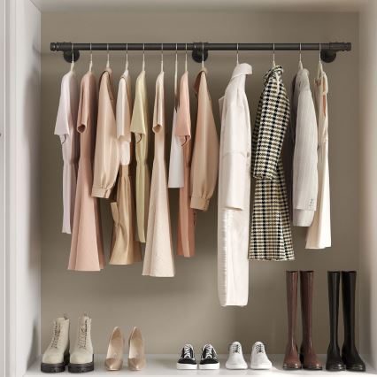 Nástenný vešiak na ramienka LINEA čierny