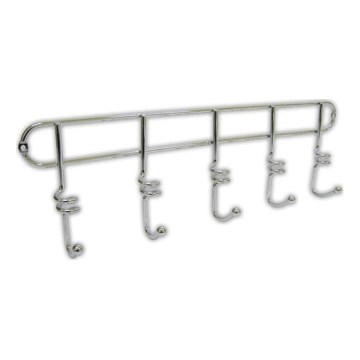 Nástenný vešiak TWIST 4,3x14,5 cm lesklý chróm