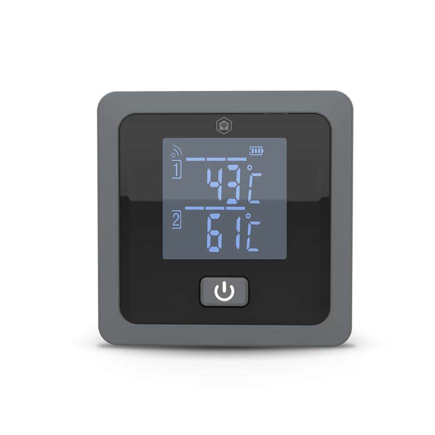 Inteligentný digitálny teplomer na mäso SmartLife s LCD displejom, rozsah 0–300 °C, napájanie 2× AAA