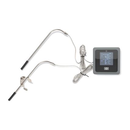 Inteligentný digitálny teplomer na mäso SmartLife s LCD displejom, rozsah 0–300 °C, napájanie 2× AAA