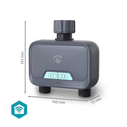 Regulátor prietoku vody 4xAA Wi-Fi Tuya IP54
