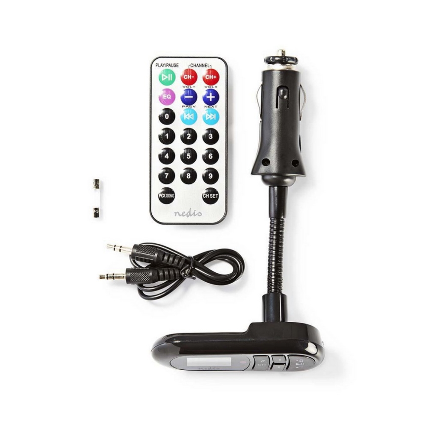 FM Vysielač do auta Bluetooth/MP3/12V + diaľkové ovládanie