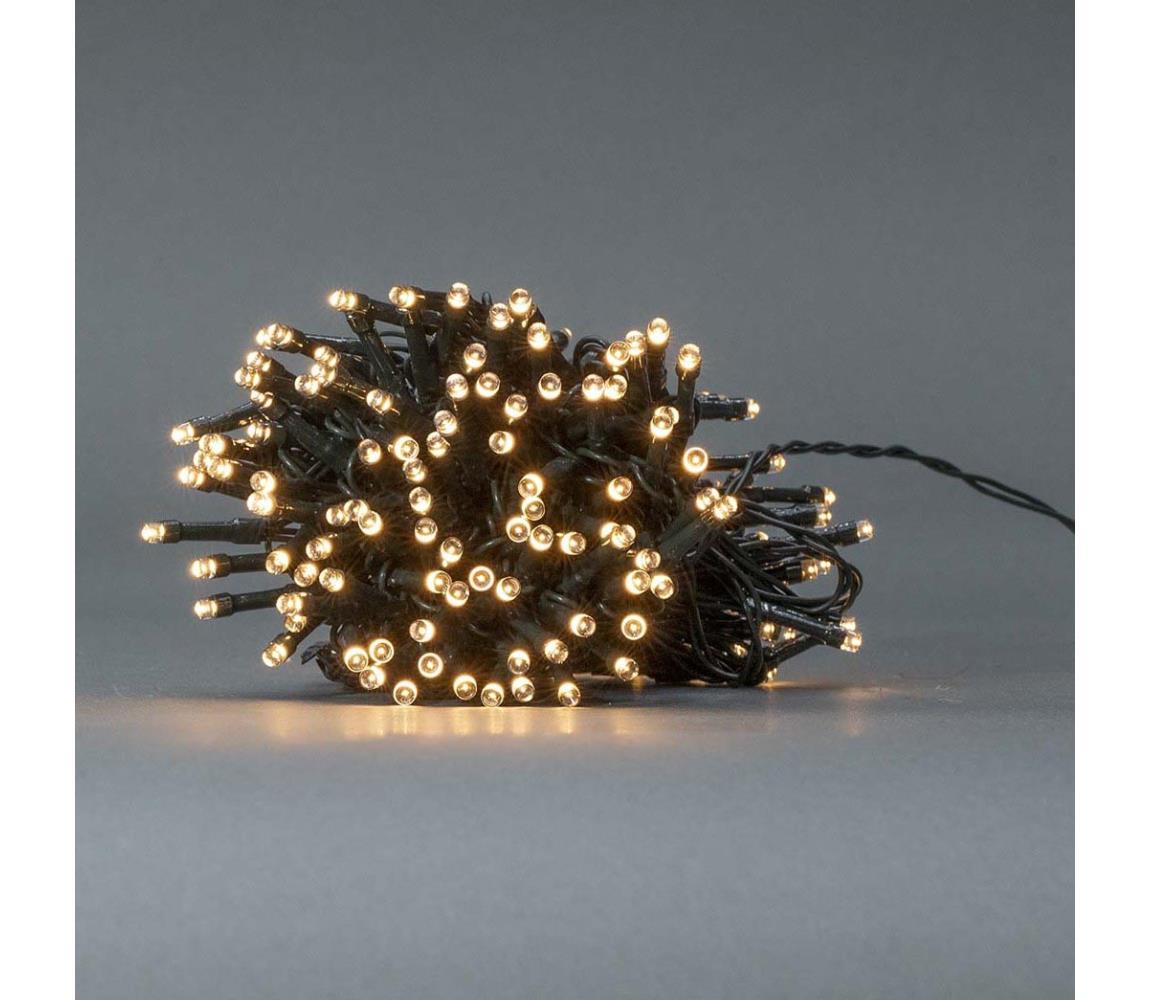 CLBO192 - LED reťaz 192xLED/7 funkcií/3xAA 14,9m IP44 teplá biela CLBO192