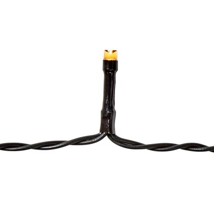 LED vonkajší reťaz 192xLED/7 funkcií/3xAA 14,9m IP44 teplá biela