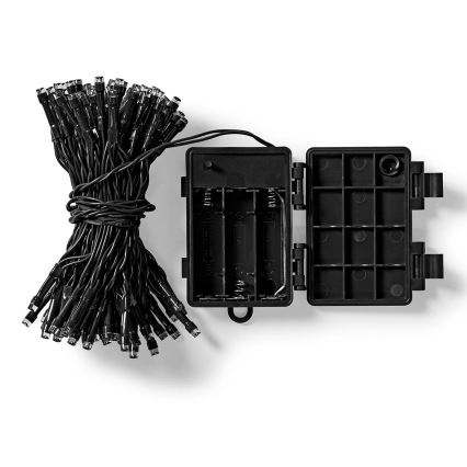 LED vonkajší reťaz 192xLED/7 funkcií/3xAA 14,9m IP44 teplá biela