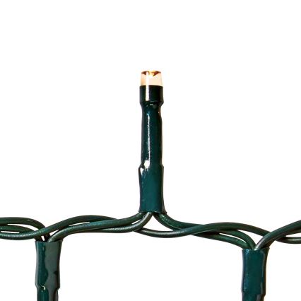 LED Vonkajší  reťaz 400xLED/7 funkcií 11m IP44 teplá biela