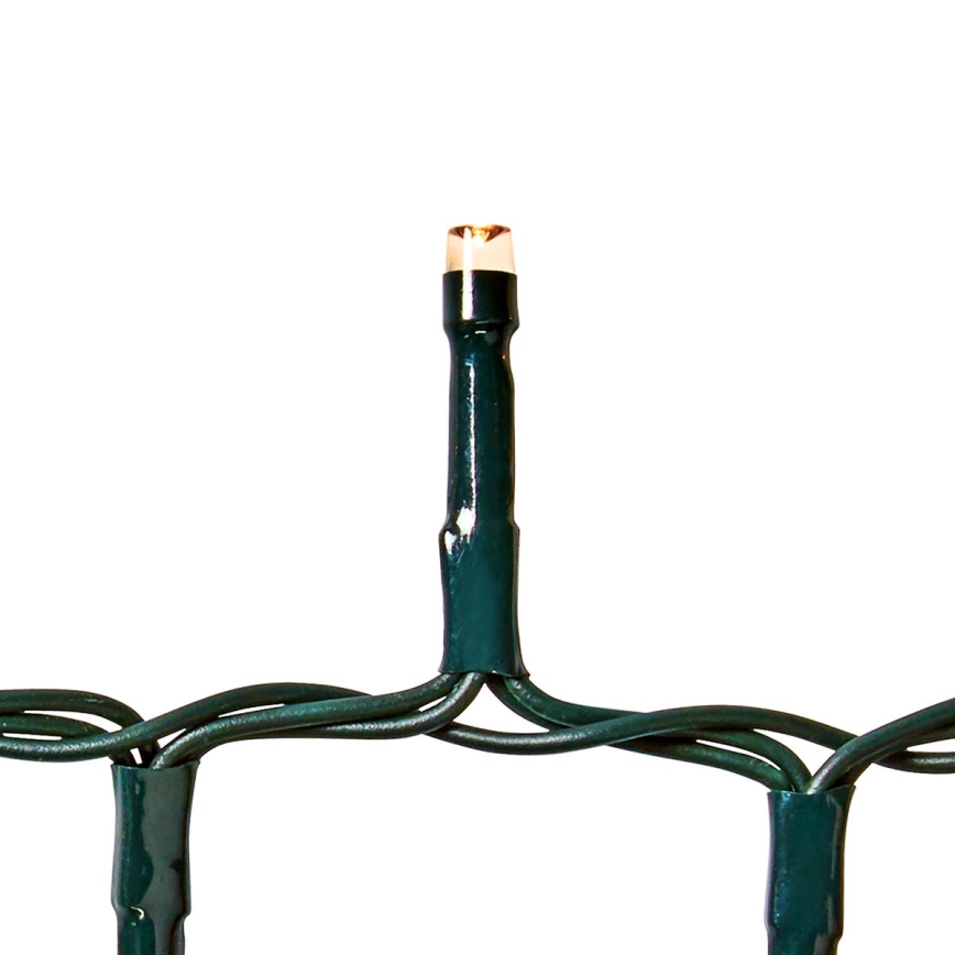 LED vonkajší svetelný reťaz 700xLED/7 režimov 17m IP44 teplá biela