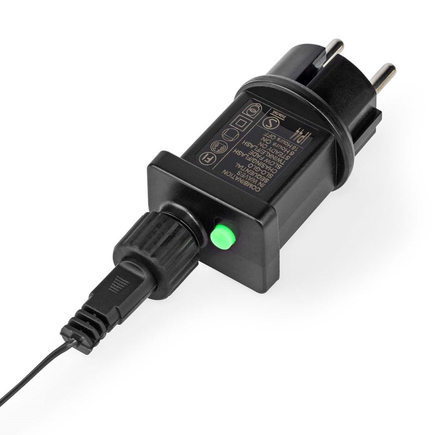 LED vonkajšia svetelná reťaz 768xLED/7 funkcií 8,6 m IP44 teplá biela