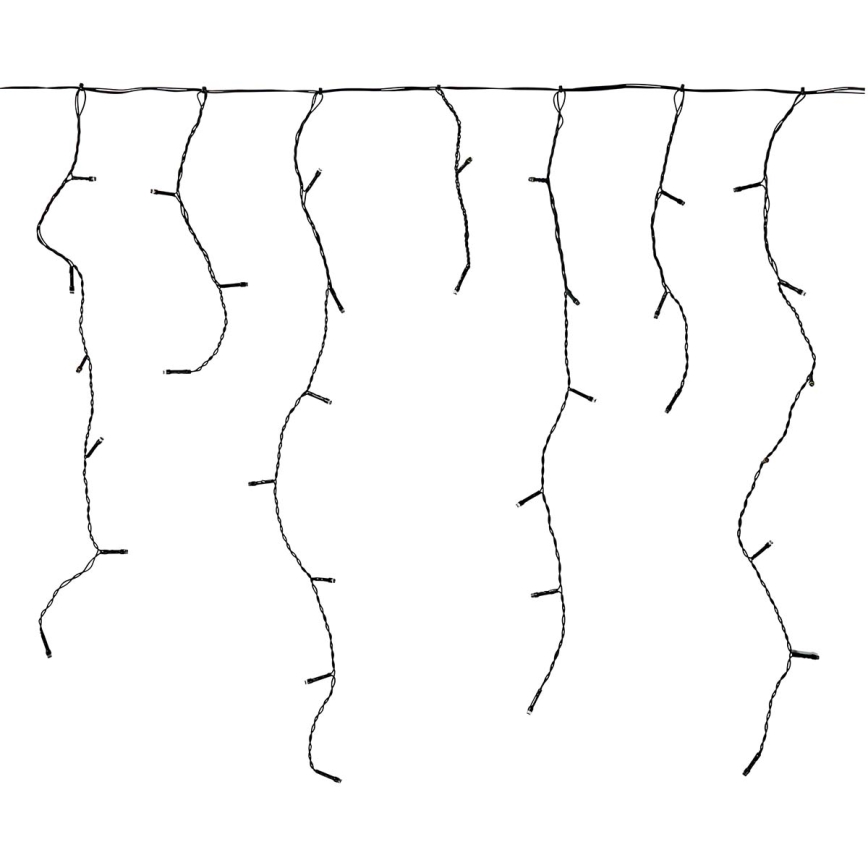 LED vonkajší záves 180xLED/7 funkcií 10,9m IP44 teplá biela