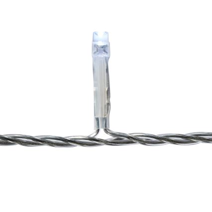 LED vonkajší záves, 180 LED, 7 funkcií, 10,9 m, IP44, studená biela