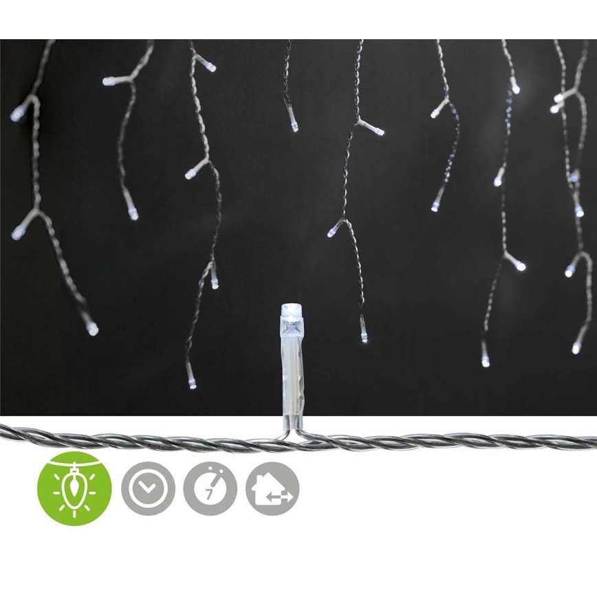 LED Vonkajší záves 360xLED/7 funkcií 14m IP44 studená biela