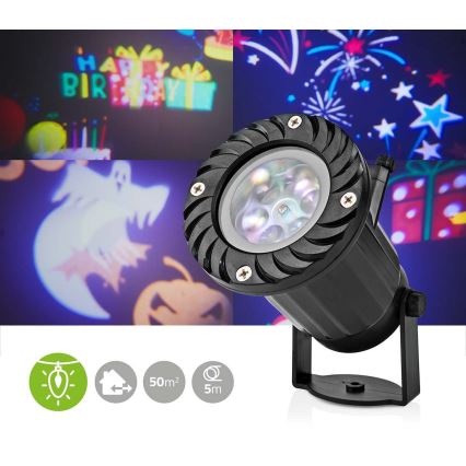 LED Vonkajší projektor slávnostný 5W/230V IP44