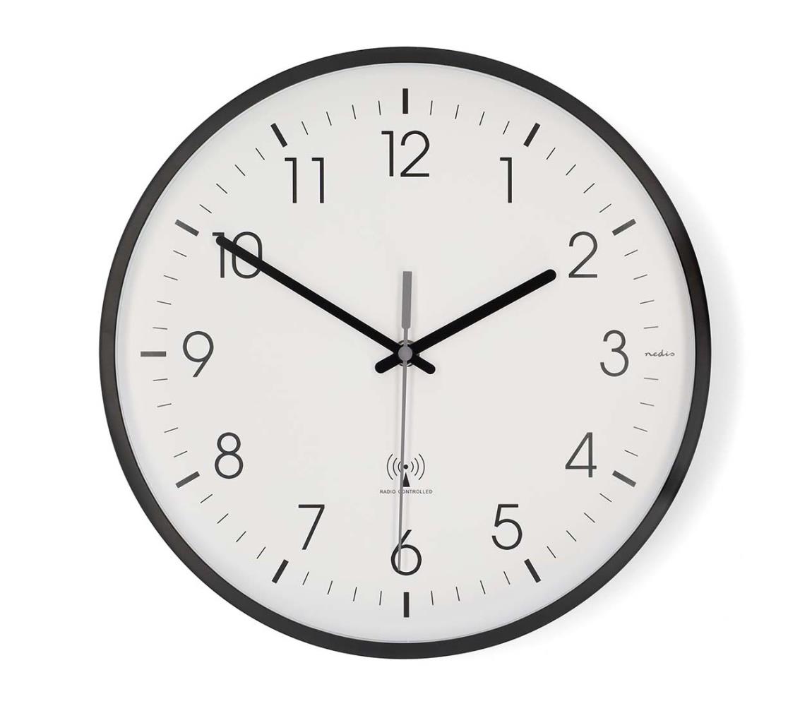 CLWA6226BK - Nástenné hodiny, pr. 30,5 cm, 1xAA, čierne CLWA6226BK