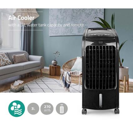 Mobilný ochladzovač vzduchu 3v1 80W/230V biela + diaľkové ovládanie