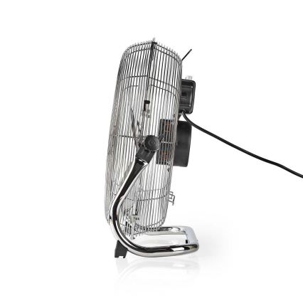 Podlahový ventilátor 80W/230V lesklý chróm