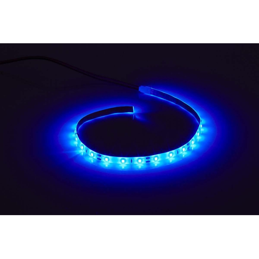 LED pásik pre stolný PC s napájaním SATA 100 cm 12V modrá