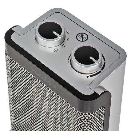 Ventilátor s keramickým vykurovacím telesom 1000/1500W/230V strieborná