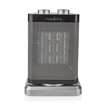 Ventilátor s keramickým vykurovacím telesom 1000/1500W/230V strieborná