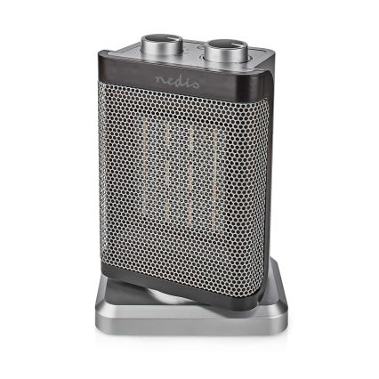Ventilátor s keramickým vykurovacím telesom 1000/1500W/230V strieborná