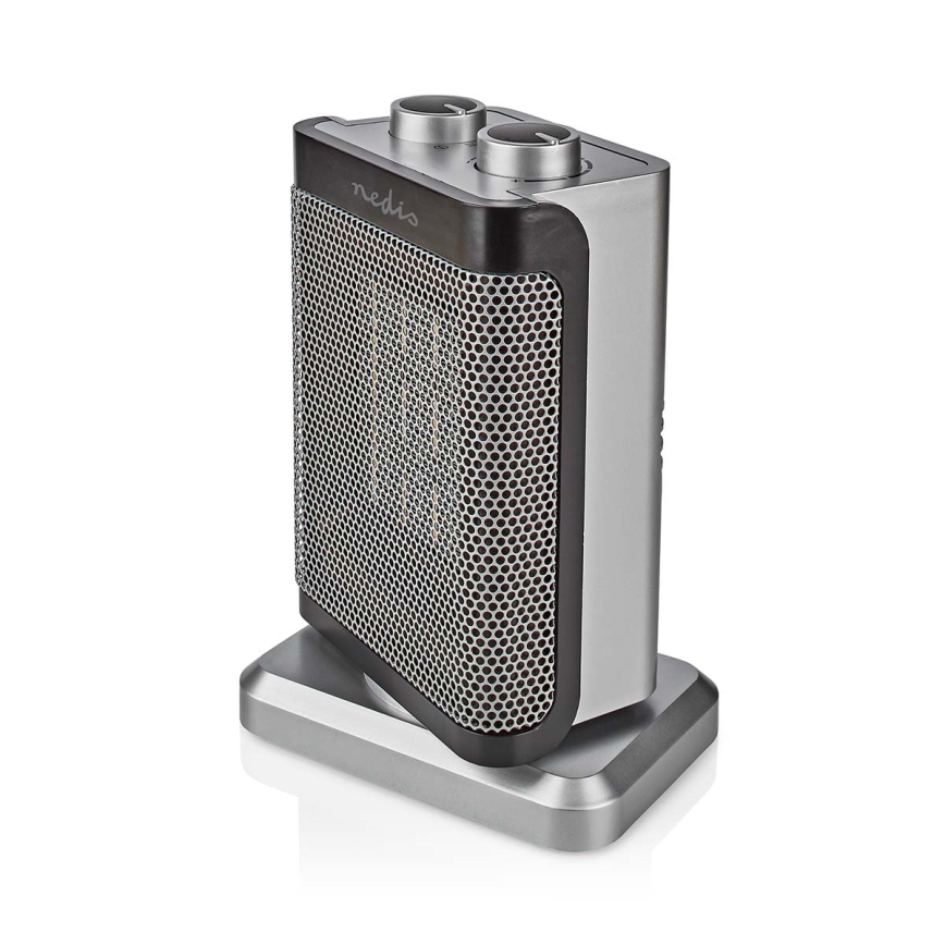 Ventilátor s keramickým vykurovacím telesom 1000/1500W/230V strieborná