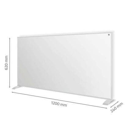 Infračervený vykurovací panel 700W/230V 120x62 cm IP44 Wi-Fi Tuya + diaľkové ovládanie
