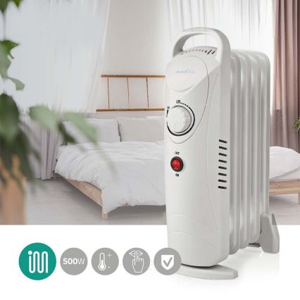 Prenosný olejový ohrievač s 5 rebrami 500W/230V