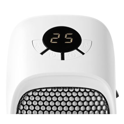 Ohrievač do zásuvky s termostatom a LCD displejom 400W/230V