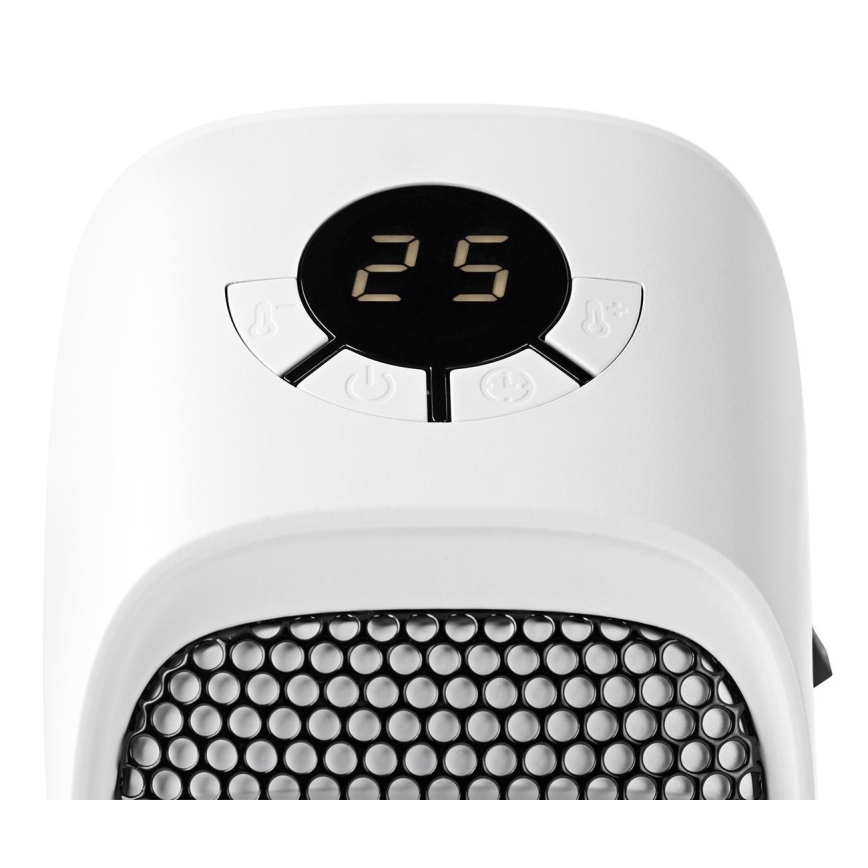 Ohrievač do zásuvky s termostatom a LCD displejom 400W/230V