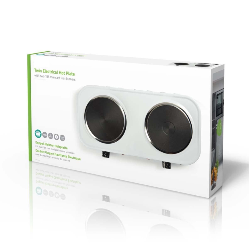 Dvojitý elektrický varič 2x15,5 cm 2000W/230V