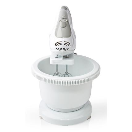 Ručný šľahač s misou 200W/230V biela