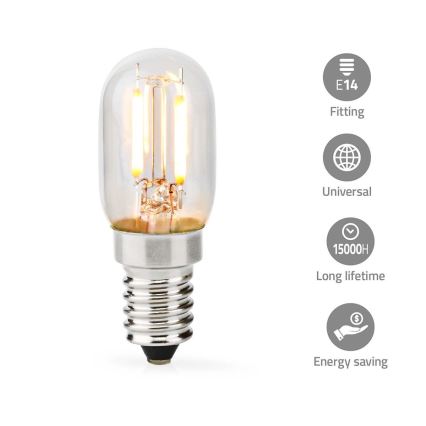 LED Žiarovka do digestora T25 E14/2W/230V 2700K