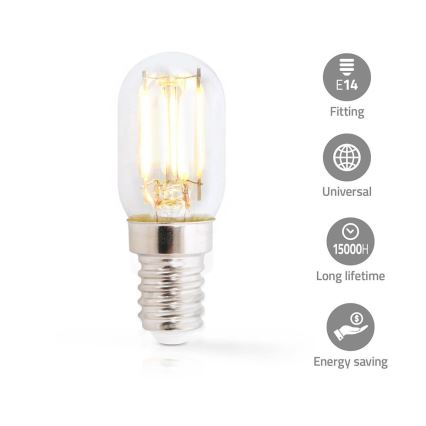 LED Žiarovka do chladničky T22 E14/1,5W/230V 1800K