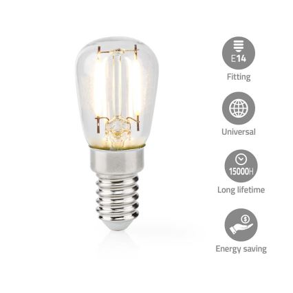 LED Žiarovka do chladničky T26 E14/2W/230V 2700K