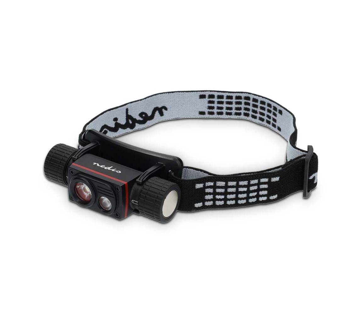 LHLR10WBK- LED stmievateľná nabíjateľná čelovka LED/10W/5V 2200 mAh IPX8 čierna LHLR10WBK