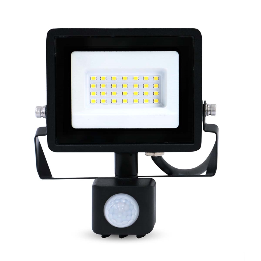 LED reflektor do zásuvky so senzorom pohybu a súmraku LED/20W/230V IP44
