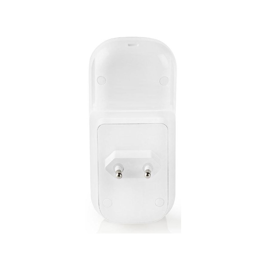 LED Nočné svetlo so senzorom a funkciou baterky LED/1,2W/230V