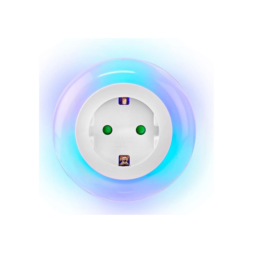 LED Nočné svetlo so senzorom LED/0,6W/230V