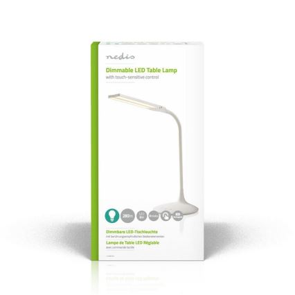 LED Stmievateľná stolná lampa LED/6W/5V 2200 mAh biela