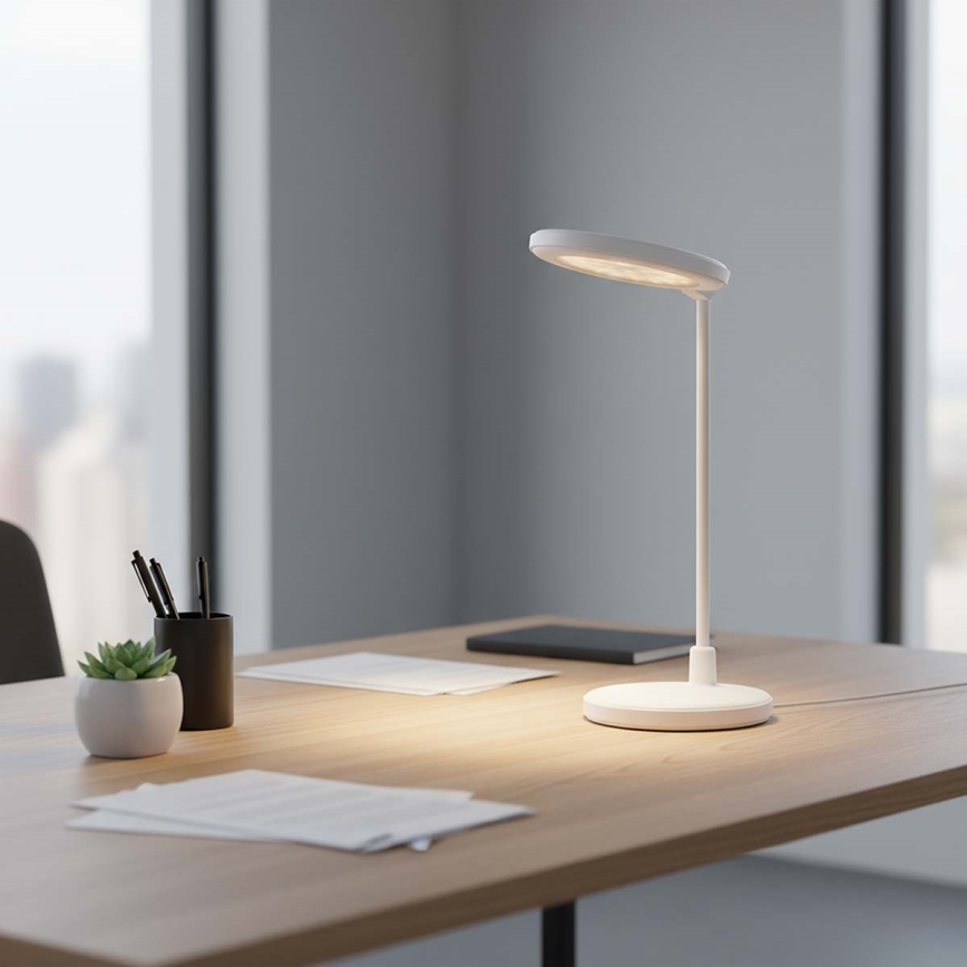 LED stmievateľná nabíjateľná dotyková lampa so zrkadlom LED/6W/1200 mAh 3000/4000/5700K CRI 90 biela