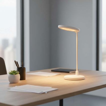 LED stmievateľná nabíjateľná dotyková lampa so zrkadlom LED/6W/1200 mAh 3000/4000/5700K CRI 90 biela