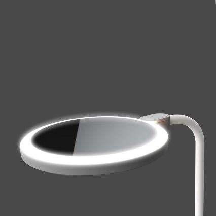 LED stmievateľná nabíjateľná dotyková lampa so zrkadlom LED/6W/1200 mAh 3000/4000/5700K CRI 90 biela