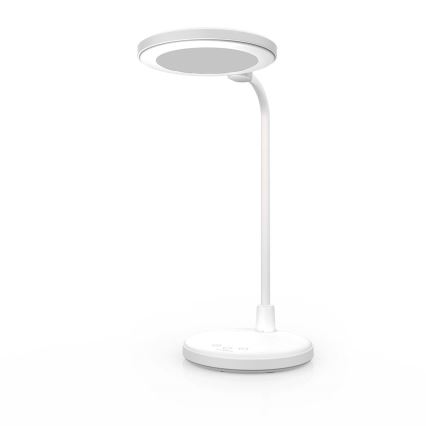 LED stmievateľná nabíjateľná dotyková lampa so zrkadlom LED/6W/1200 mAh 3000/4000/5700K CRI 90 biela