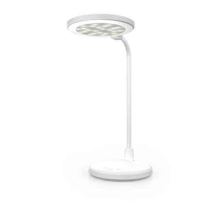 LED stmievateľná nabíjateľná dotyková lampa so zrkadlom LED/6W/1200 mAh 3000/4000/5700K CRI 90 biela