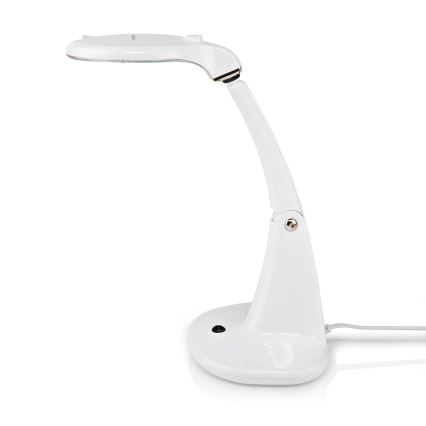 LED Stolná lampa s lupou LED/6,5W/230V 6500K