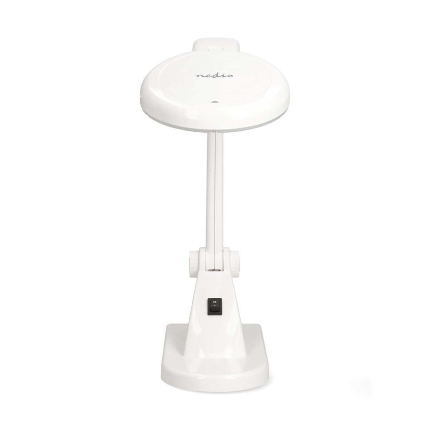 LED stolová lampa s lupou LED/6W/230V biela