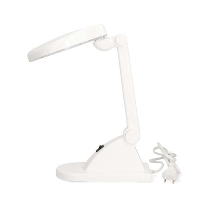 LED stolová lampa s lupou LED/6W/230V biela