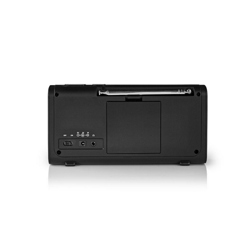 Rádio s hodinami a funkciou alarmu 3W/FM/DAB
